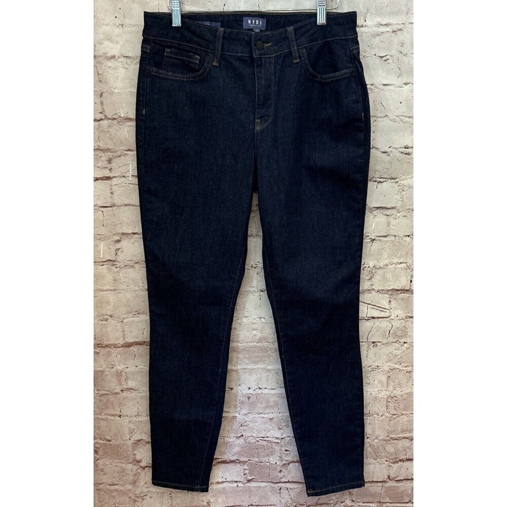 Not Your Daughters Jeans Womens Skinny Jeans Size 8 Dark Wash Blue Denim Stretch
